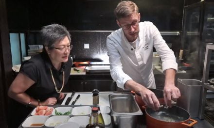 VIDEO: Italian chef Davide Giacomelli crafts lobster risotto from scratch