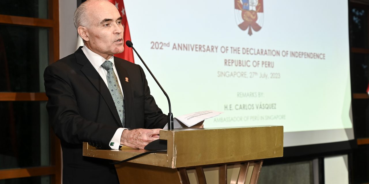 Peru national day celebration turns into farewell for Ambassador Carlos Vasquez