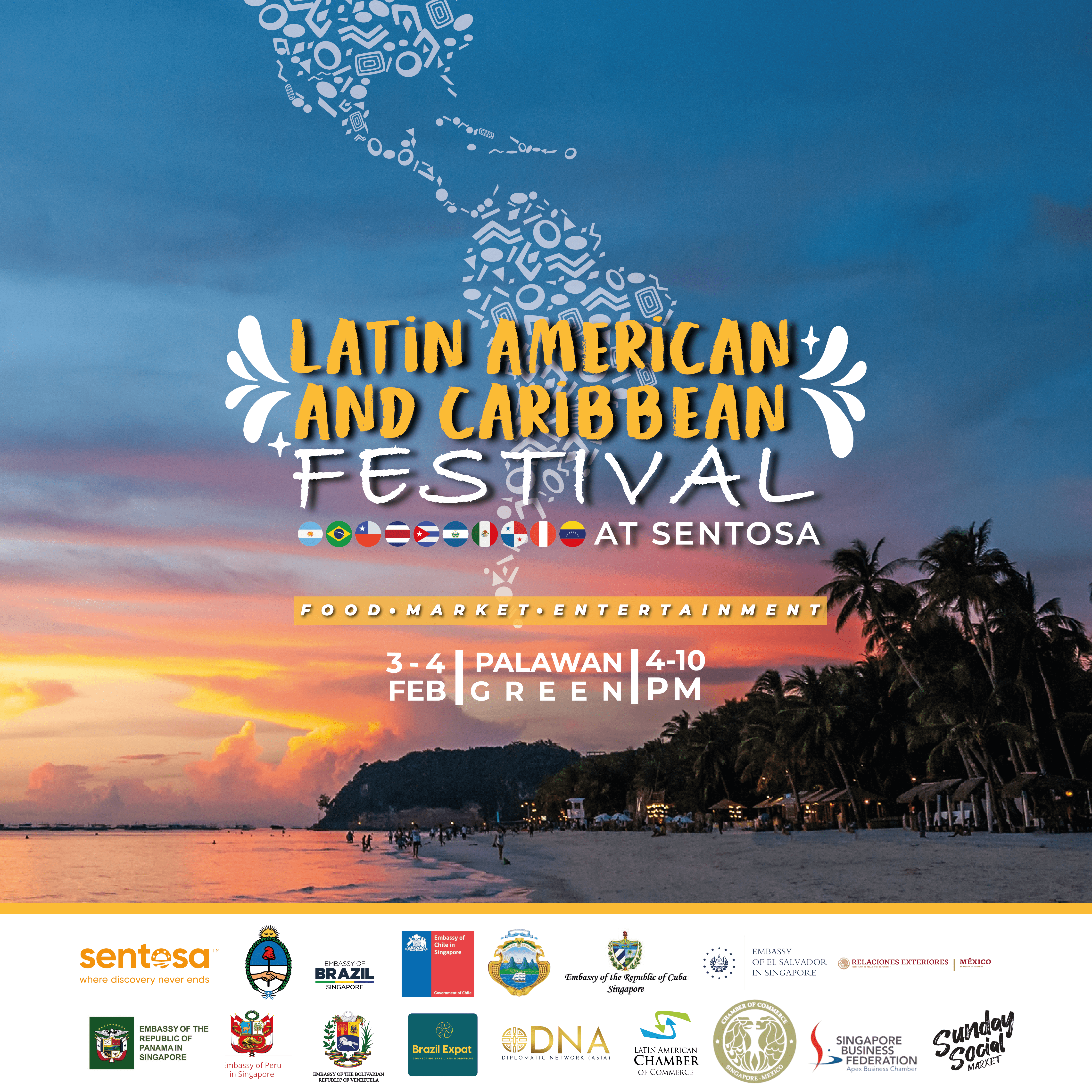 Latin American and Caribbean culture at the Palawan Green Sentosa Island Festival and Latin American Market